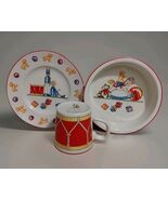 Tiffany &amp; Co Toys Child Plate Cup Bowl Drummer Baby Shower Birthday Gift... - $2,179.57 MXN