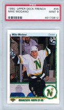 1990 Upper Deck French Mike Modano Rookie #46 PSA 9 P1327 - $34.65