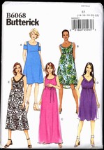 Unc Sz 14 16 18 20 22 Easy Maternity Dress Butterick 6068 Pattern B 36 – 44 Plus - $6.99