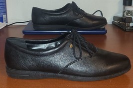 Easy Spirit EsMotion Black Leather Oxford Comfort Women&#39;s Shoe Flats Sz. 11M - £18.00 GBP