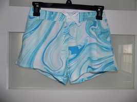 SO Shortie French Terry Blue/White Shorts Size L (10/12) Girl&#39;s NEW - $18.25