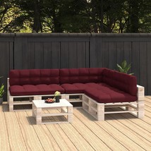  Sofa Cushion Set of 7 Wine Red 100% Polyester - $372.00 CAD