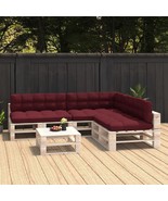  Sofa Cushion Set of 7 Wine Red 100% Polyester - $372.00 CAD