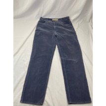 Cabelas Casuals Womens Straight Leg Corduroy Jeans Blue Stretch Pockets ... - $14.84