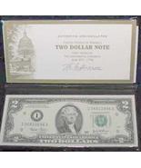(2) Consec. 2003 $2 Dollar Bills, Federal Reserve Note, Money Gift or Co... - £26.70 GBP