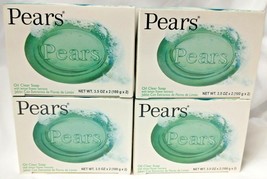 (4) 2 Packs Pears Bar Soap With Lemon Flower Extract Oil Clear Soap 3.5 oz  - £23.77 GBP