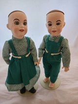 Vintage Ceramic Doll Boy Girl Twin Set 13&quot; Made in Paris, France by Yvonne #236 - £47.35 GBP