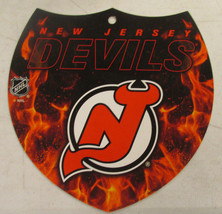 NHL Hockey New Jersey Devils Interstate Sign 8 x 8&quot; Plastic Sign Man Cav... - $13.99