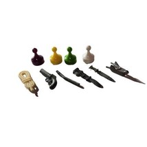 Parker Brothers Clue Board Game Replacement Parts 6 Weapons Pieces 4 Pawns Vtg - £9.39 GBP