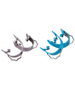 Western Saddle Horse Adult Boot Bumper Spurs with Silver OR Turquoise Gl... - £27.67 GBP