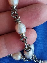 Sterling Silver 925 Deco Necklace 39 Grams Vintage Estate Designer Chain 17 inch - $6,371.48 MXN