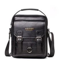 Brand Designer Leather Bag New Men&#39;s Shoulder Bag Casual Backpack Retro Crossbod - £30.43 GBP