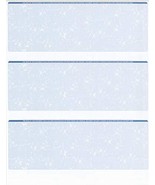 125 Sheets - 375 Checks Blank Check Stock Paper - Blue - Three (3) on a ... - $12.73