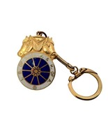 Keychain I.B. of T.C. W &amp; H of A | Vintage Horses Gold Tone Enamel Clip - $19.79