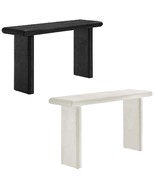 Console Sofa Relic Table “Concrete Cement” Textured White or Black - $360.85 CAD
