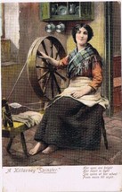 Postcard A Killarney Spinster At Her Spinning Wheel Ireland - £3.98 GBP