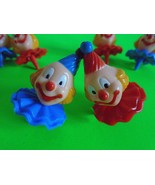 VINTAGE CLOWN CIRCUS CUPCAKE CAKE TOPPERS PICKS SET OF 6 EXCELLENT SHIP ... - $171.16 MXN