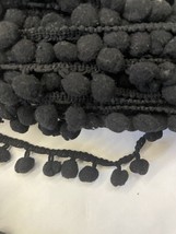 Per yard black fringe pom pom trim 1 3/4” - $1.99