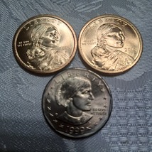1999-D Susan B Anthony &amp; 2000- P&amp;D Sacagawea Dollars From Rolls - $6.00