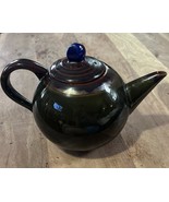 Vintage Rare Lindt-Stymeist Colorways Teapot Yo Han Olive Green &amp; Mahogany - $61.54 CAD