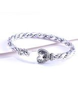 John Hardy JAI Italian Love Heart Lock Sterling Silver Cuff Bracelet Sma... - £258.22 GBP