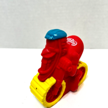 Vintage 1997 Wendys and Coca Cola Kids Meal Toy Cycle On Rubber 3.5 inch - £6.79 GBP