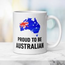 Patriotic Australian Mug Proud to be Australian, Gift Mug with Australia... - $21.50