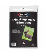 4 packs of 100 (400) BCW 6&quot; x 8&quot; Photo Sleeves - £20.35 GBP