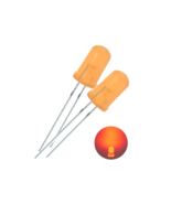 Light Emitting Diodes (25) Orange 3mm Round Diffused LEDs - $4.01