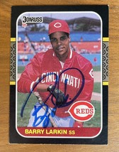 1987 Donruss Barry Larkin #492 Baseball Card Auto Rookie Card - £15.64 GBP