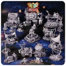3D Printed Cast n Play Medieval Market 2 Terrain Set 28mm 32mm D&D - $41.99 - $302.86