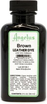Angelus Leather Dye - Flexible for Shoes, Boots, Bags, Brown - £18.11 GBP