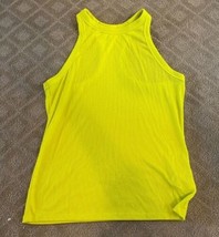 Old Navy Sleeveless Ribbed Tank Top Size Medium Lime Color - £11.84 GBP