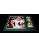 Brett Favre Framed 11x14 Game Used Jersey &amp; Photo Display Packers - £58.37 GBP
