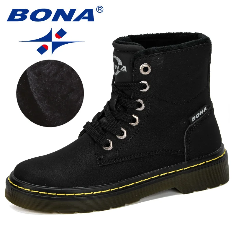 BONA 2024 New Designe Winter Boy Boots Children Shoes Leather Fashion Ankle Boot - £67.72 GBP