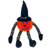 People Pals Halloween Jack-O-Lantern Pumpkin Witch Plush Large 30” Vintage 1992 - £27.37 GBP