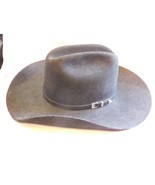 MHT 3X Beaver Blend Black Cowboy Hat 7 - £15.04 GBP