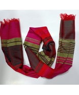 Handmade Moroccan Scarf from Cactus Silk – Handwoven scarf in Vibrant Co... - €85,60 EUR
