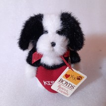 Boyds Bears &amp; Friends Mini Message KISSES dog Plush Valentine&#39;s heart puppy tag - £33.02 GBP