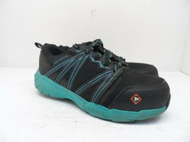 Merrell Women&#39;s Fullbench Superlite Alloy Toe CSA Work Shoe Black/Teal Size 6.5M - £33.41 GBP