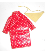 Vintage Francie Barbie Polka Dots Rain Drops Outfit 1255 Raincoat Scarf ... - £22.86 GBP