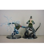 2Pcs/Set Naruto Kakashi Hatake &amp; Shikamaru Nara Figures Action Toy Statu... - £20.25 GBP