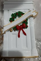 Door with Wreath Christmas Tree Ornament polar new - $6.93