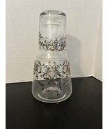 Bedside Tumble-up Carafe Gold Fountain &amp; Scrolling 13 1/4”t Excellent Co... - $44.15 CAD