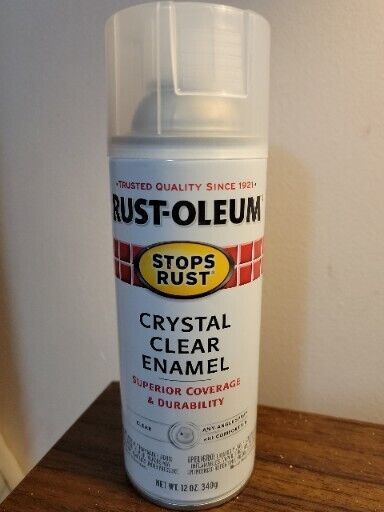 Rust-Oleum CRYSTAL CLEAR ENAMEL 7701830 Protective Spray Paint 12oz NEW ... - $8.79