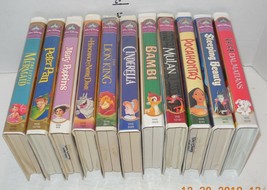 Huge VHS lot of 10 Disney Masterpiece Collection Tapes Rare Bambi Peter Pan #2 - £19.00 GBP