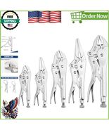 Versatile Locking Pliers Set - 5-Piece Tool Set with Curved &amp; Long Nose ... - $755.64 MXN