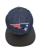 New England Patriots Leather Rip Snapback Cap Hat New Era 9fifty 950 READ - $12.16