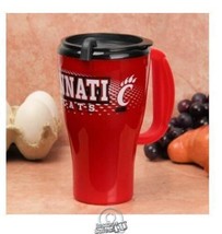 Cincinnati Bearcats 16Oz Roadster Plastic Tumbler Travel Tailgate Mug Coffee Cup - £4.46 GBP