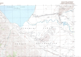 Pah Rah Mtn., Nevada 1985 Vintage USGS Topo Map 7.5 Quadrangle Topographic - £19.13 GBP